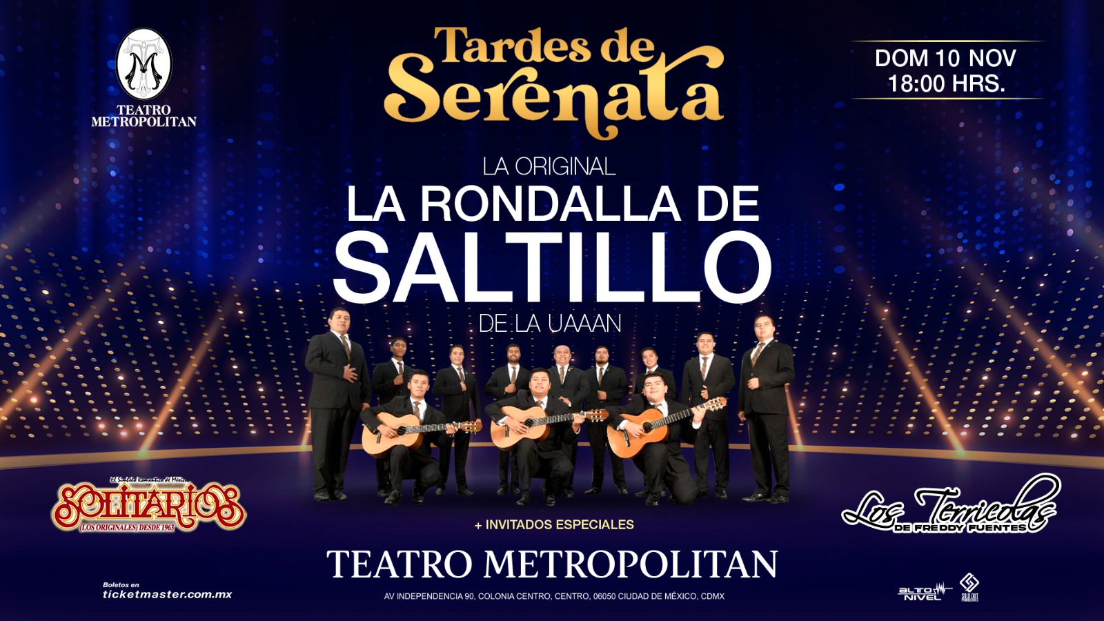 TARDES DE SERENATA OCT 2024 METROPOLITAN CARTEL