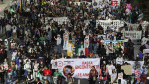 Protesta por desaparecidos previo al Mundial