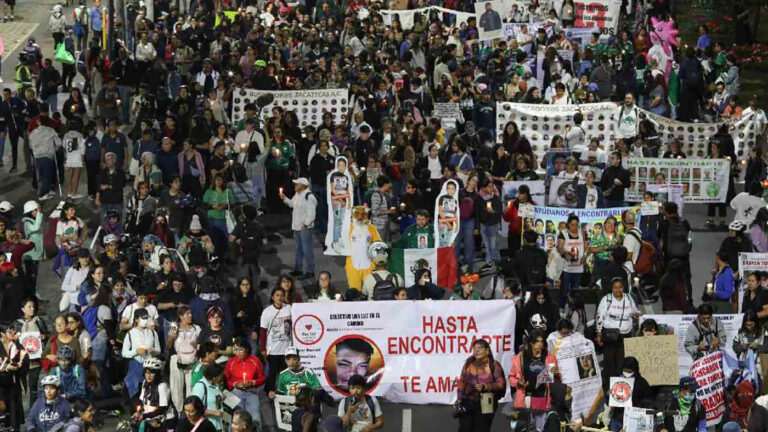 Protesta por desaparecidos previo al Mundial
